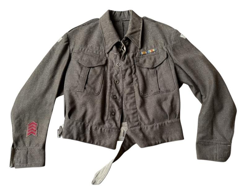 British Home Guard Battle Dress Original Mounted Tayside - Nice Used Condition — image 2