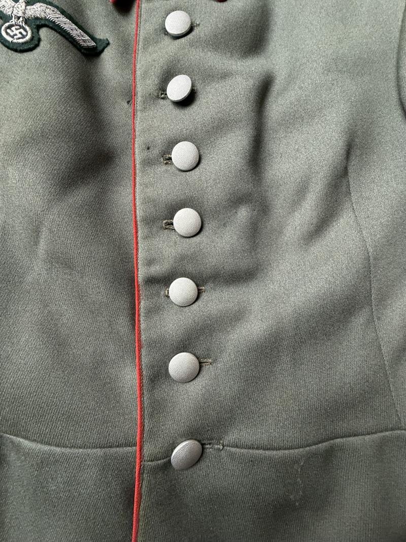 WH (Heer) Artillery M35 Dress Tunic (Wehrmacht Parade-Waffenrock) - Mint Condition — image 12