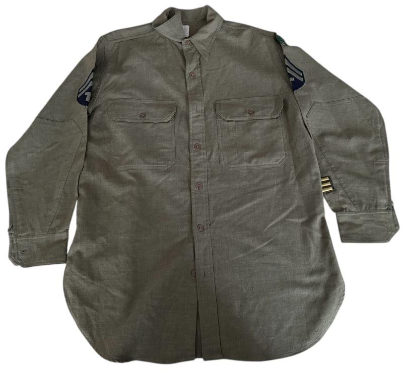 U.S. Flanel Shirt Original 91st Infantry Division Mounted 1935 - Mint Condition — image 2