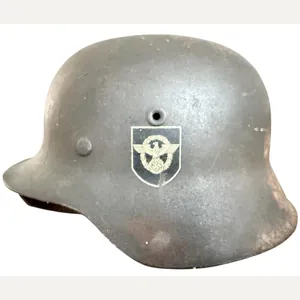M42 Double Decal Polizei Combat Helmet Named 'ET64' - Nice …