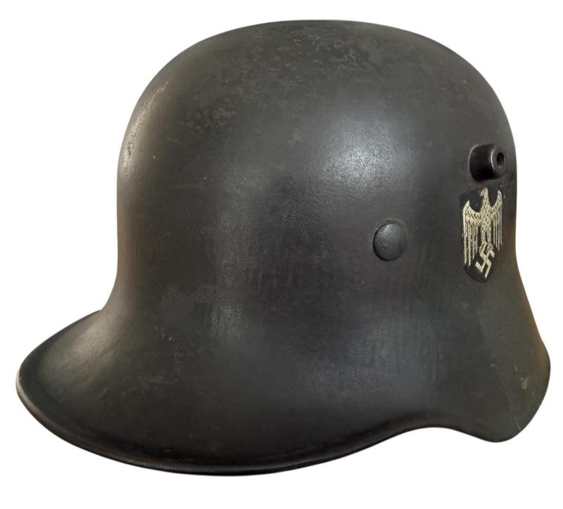 WH (HEER) M18 Single Decal Helmet - Nice Used Condition — image 4