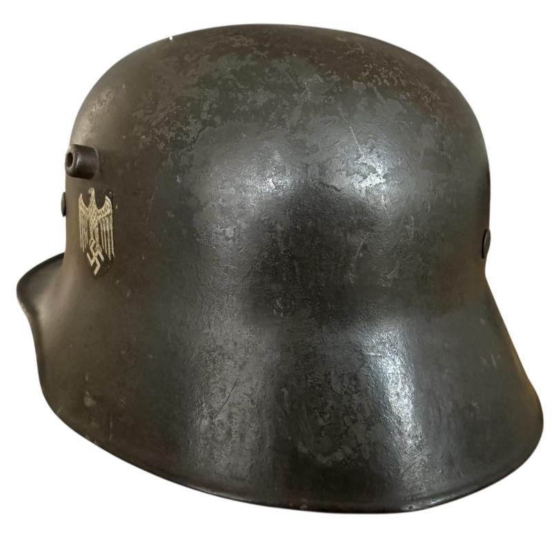 WH (HEER) M18 Single Decal Helmet - Nice Used Condition — image 5