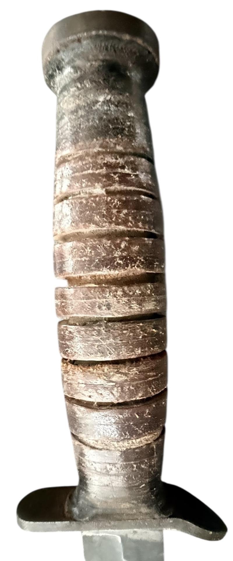 U.S. 3rd Model M3 Trench Knife and M8 Scabbard Rare Makers Mark 'Kinfolds' - Nice Used Condition — image 7