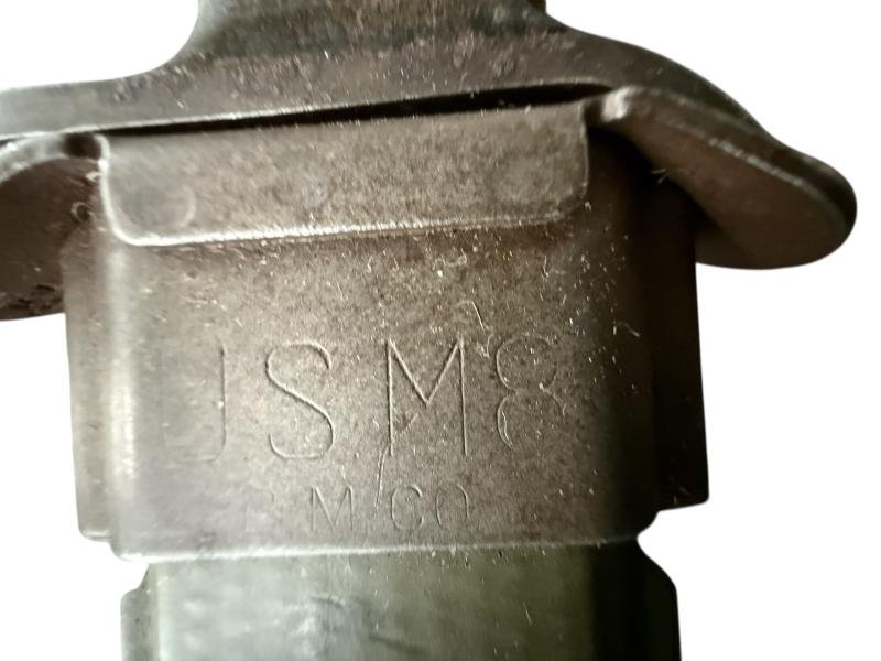 U.S. 3rd Model M3 Trench Knife and M8 Scabbard Rare Makers Mark 'Kinfolds' - Nice Used Condition — image 9