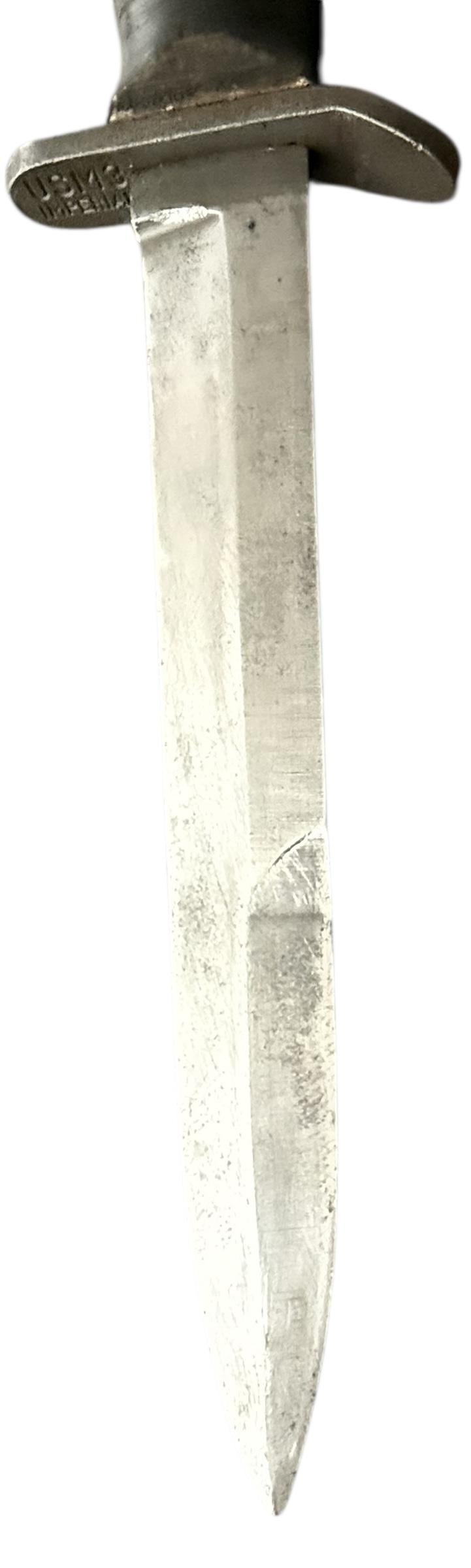 U.S. 3rd Model M3 Trench Knife and M8 Scabbard Rare Makers Mark 'Imperial' - Nice Used Condition — image 8
