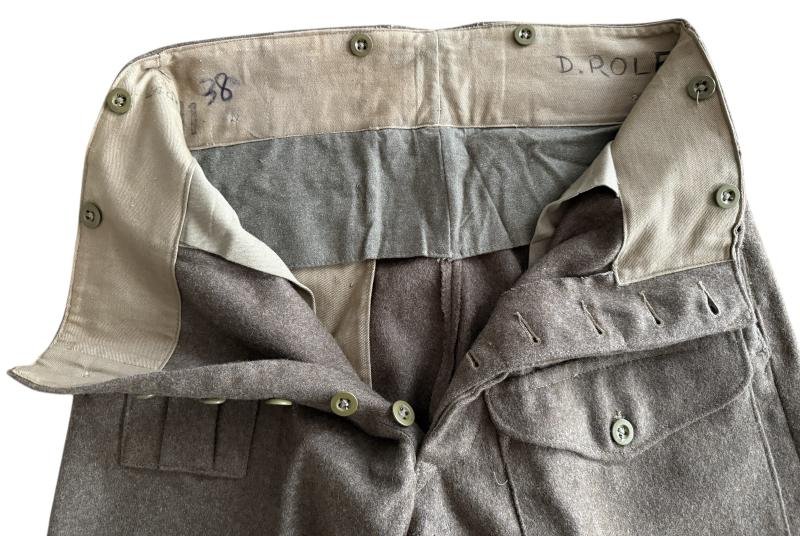 British 1940 Pattern Battle Dress Trousers Size 11 - Near Mint Condition — image 5