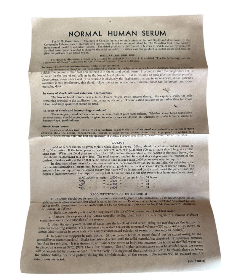 WW2 British Army RAMC Blood Transfusion Dried Solution Plama Dispensing Set Tin 1943 — image 7