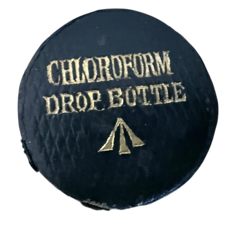 British Army Chloroform Bottle with Case - Nice Used Condition — image 2