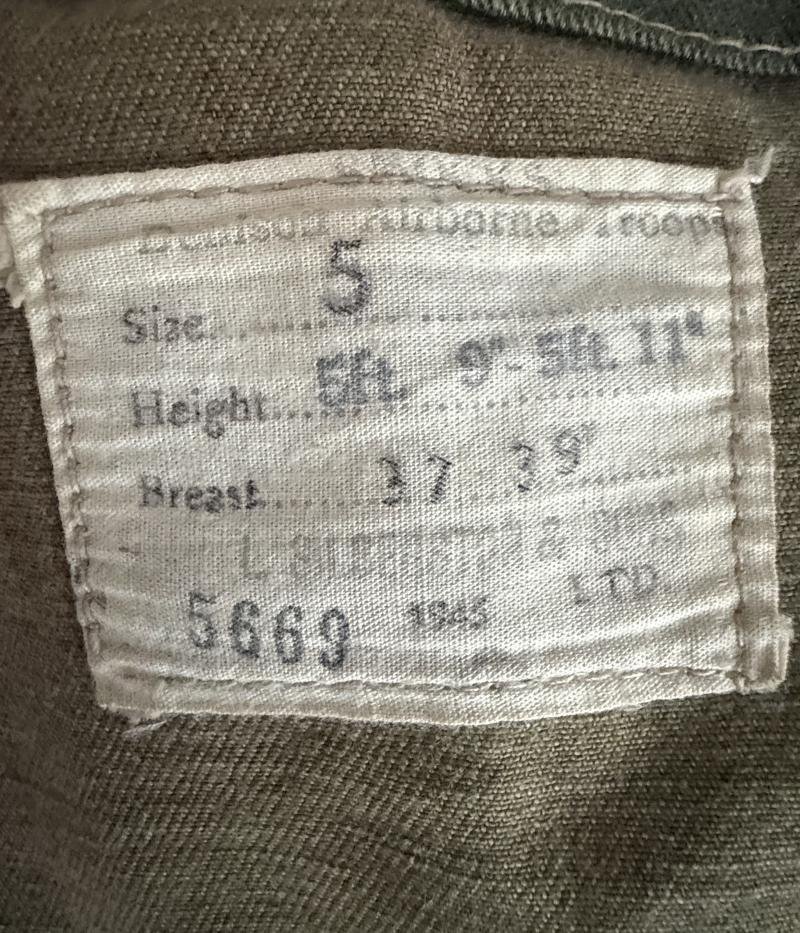 British (Airborne) 2nd Pattern Denison Smock Size 5 dated 1945 - Nice Used Condition — image 5