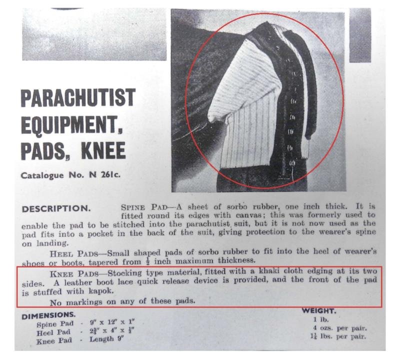 British (Airborne & SOE) Kneepads 1943 Dated - Nice Used Condition — image 6