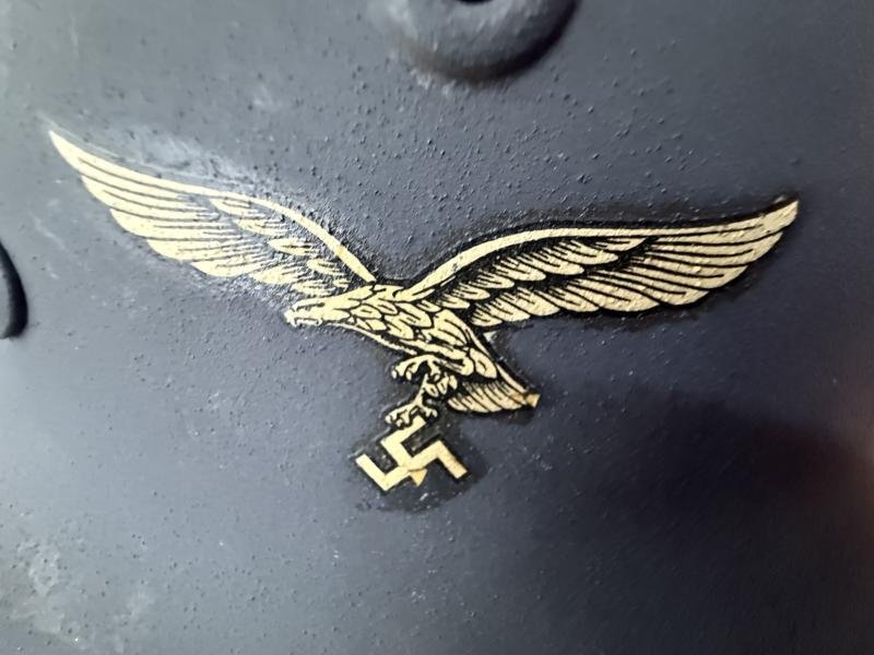 WH (Luftwaffe) Single Decal M40 Combat Helmet - Mint Unussued Condition — image 3