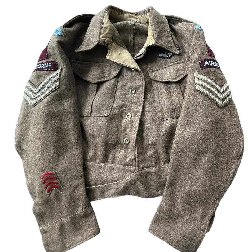 British (Airborne) Pattern 1937 Glider Pilot Regiment Battle Dress Badge 2nd Glider Pilot 1942 Dated — image 3