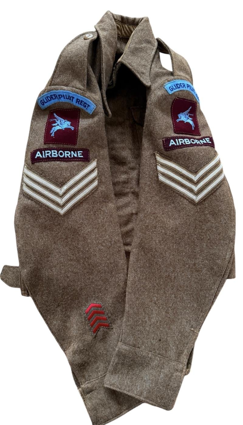 British (Airborne) Pattern 1937 Glider Pilot Regiment Battle Dress Badge 2nd Glider Pilot 1942 Dated — image 4