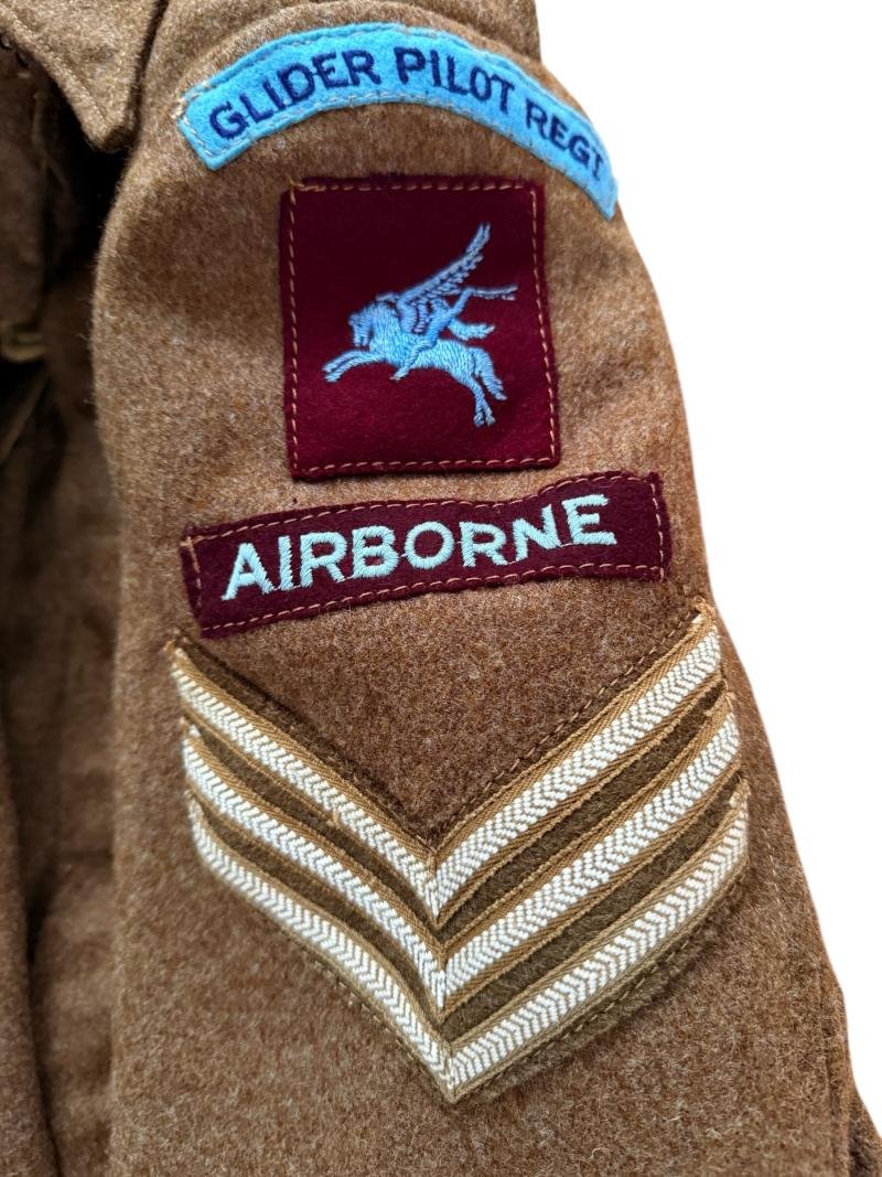 British (Airborne) Pattern 1937 Glider Pilot Regiment Battle Dress Badge 2nd Glider Pilot 1942 Dated — image 6