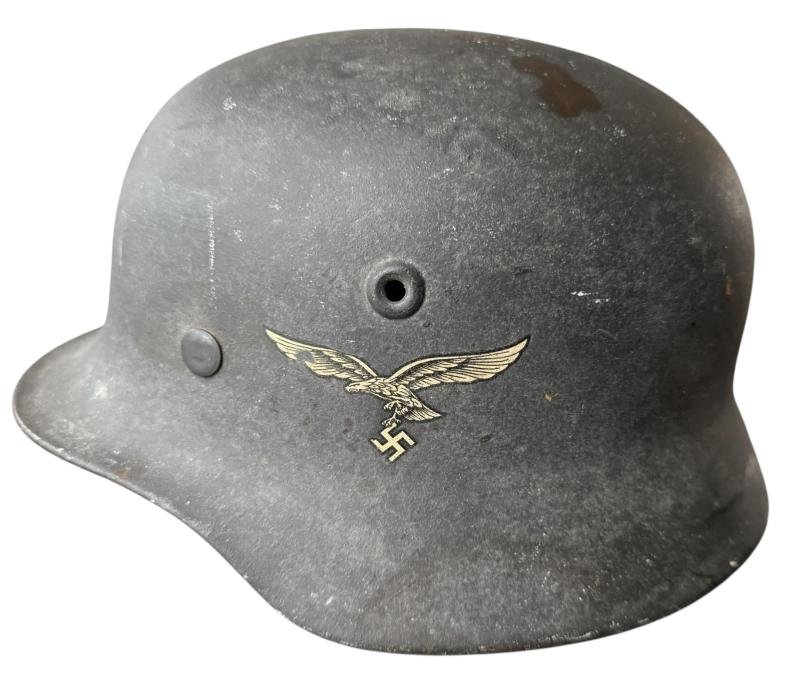 WH (Luftwaffe) Single Decal M40 Combat Helmet - Nice Used Condition — image 12
