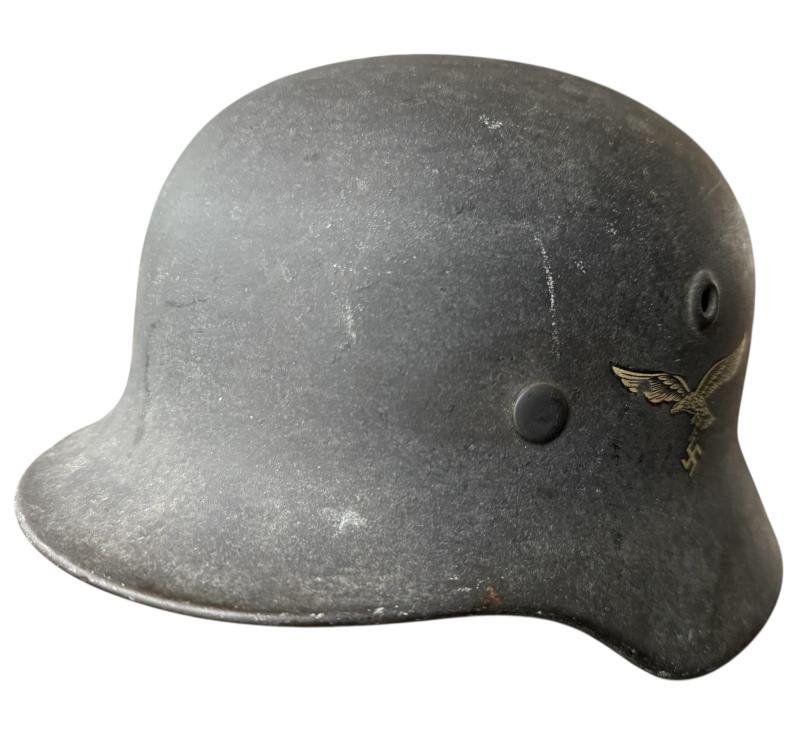 WH (Luftwaffe) Single Decal M40 Combat Helmet - Nice Used Condition — image 3