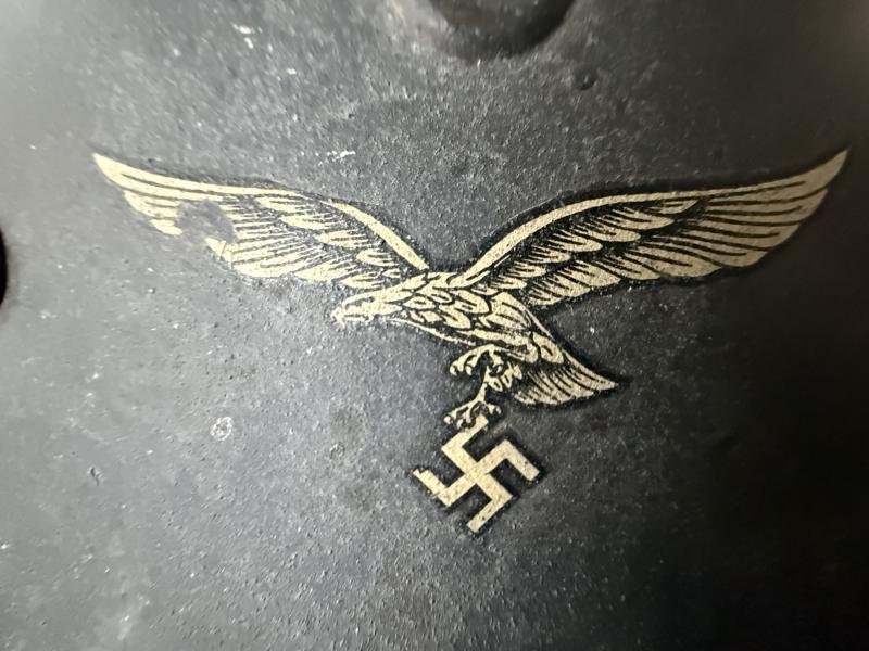 WH (Luftwaffe) Single Decal M40 Combat Helmet - Nice Used Condition — image 7