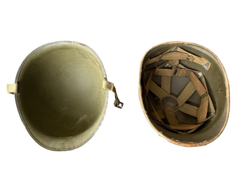 U.S. M1 Helmet Fitted With Hawley Liner - Nice Used Condition — image 10