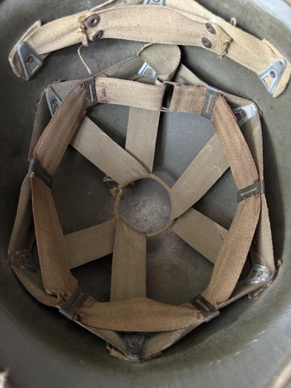 U.S. M1 Helmet Fitted With Hawley Liner - Nice Used Condition — image 17