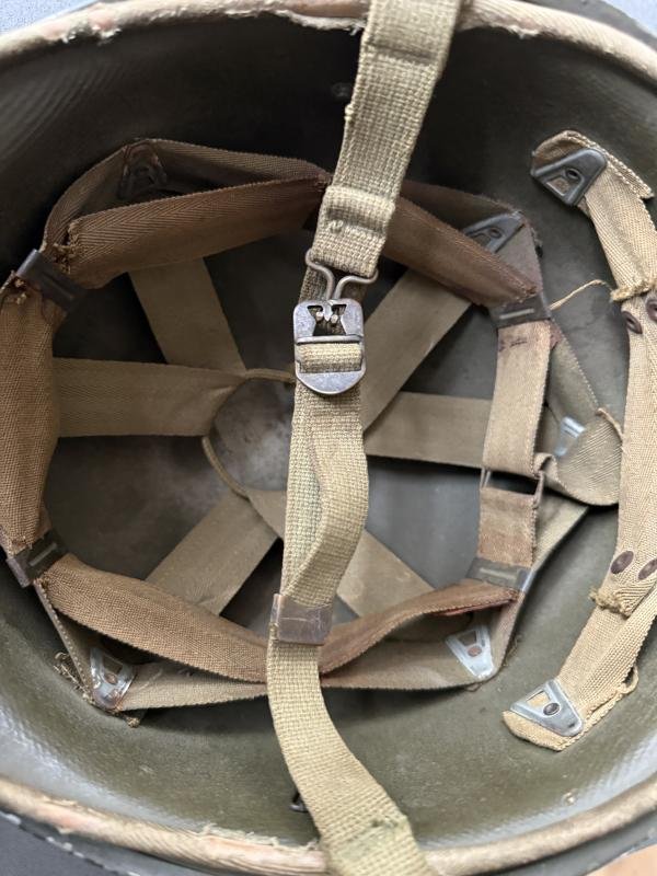 U.S. M1 Helmet Fitted With Hawley Liner - Nice Used Condition — image 18