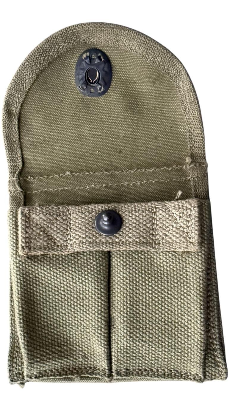 U.S. Double Pocket Magazine Pouch 1943 - Unissued Condition — image 2