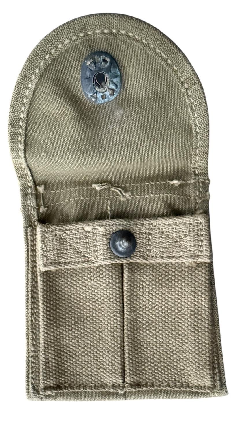 U.S. Double Pocket Magazine Pouch 1943 - Nice Used Condition — image 2