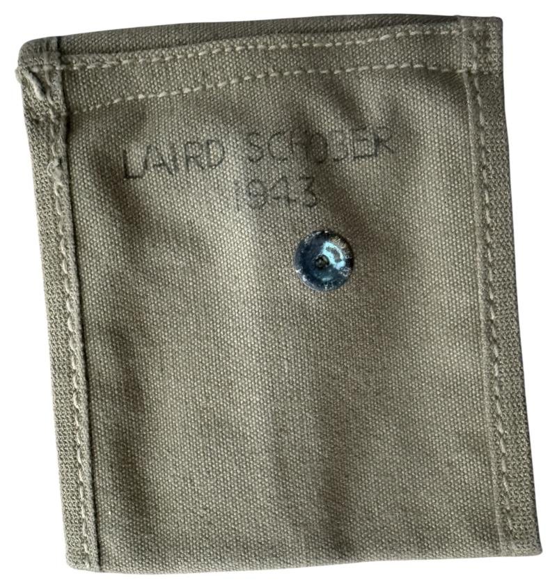 U.S. Double Pocket Magazine Pouch 1943 - Nice Used Condition — image 3