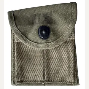 U.S. Double Pocket Magazine Pouch 1943 - Nice Used Condition