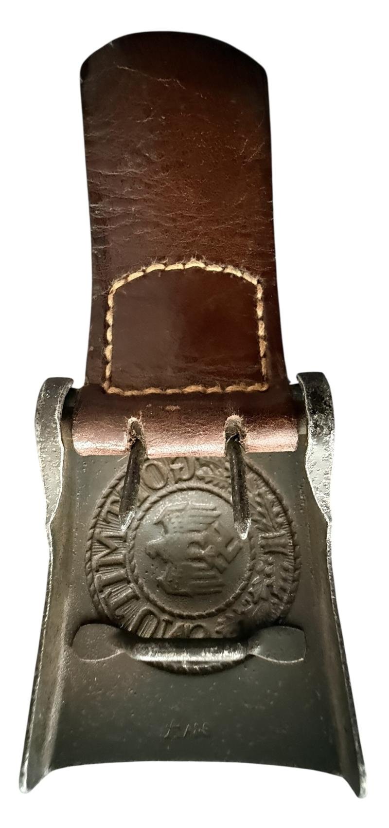 WH (Heer) EM/NCO's Belt & Buckle - Nice Used Condition — image 4