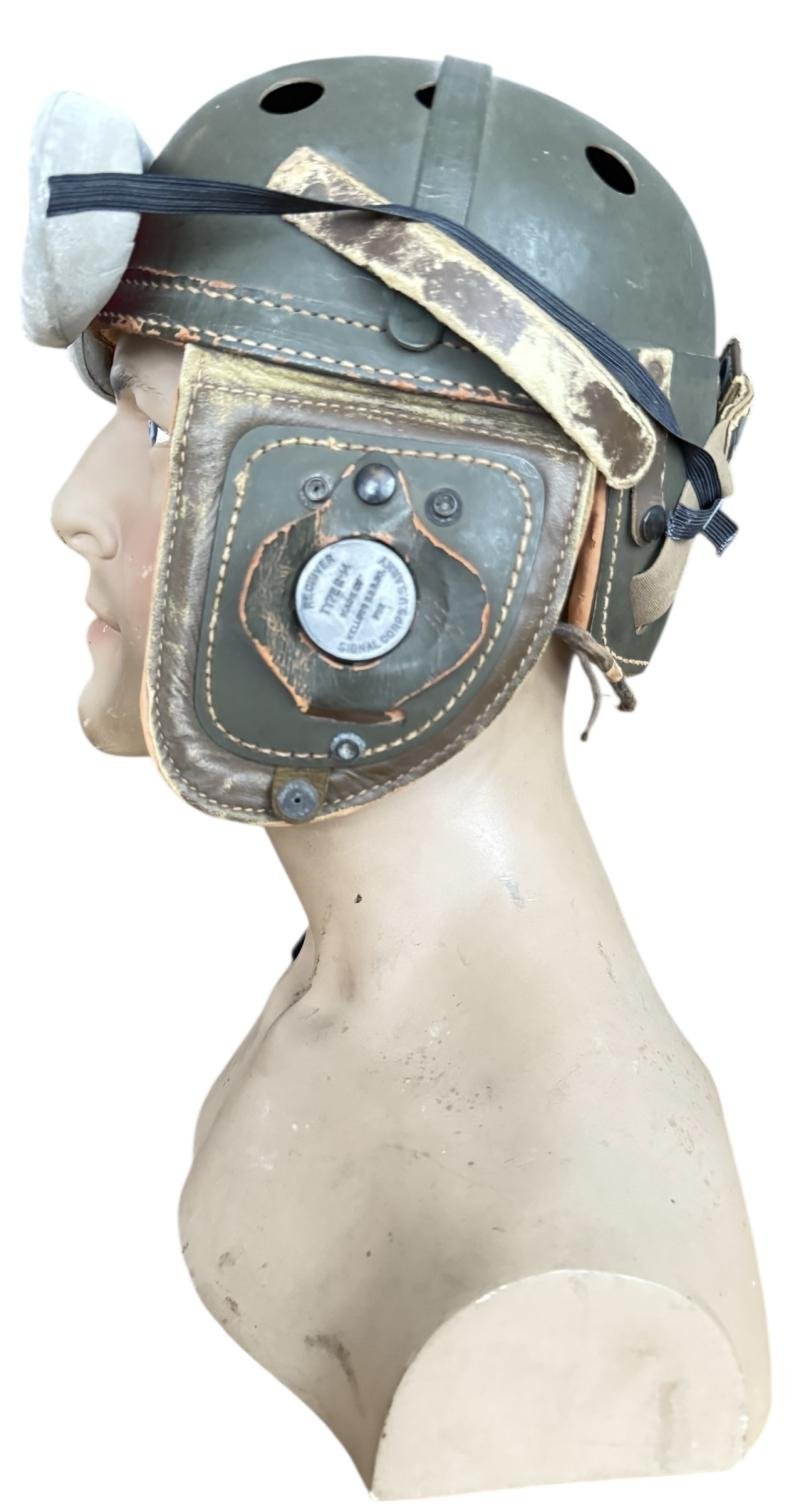 U.S. Tank i.e. Crash Helmet Complete With Earphones And Goggles - Nice Used Condition — image 6