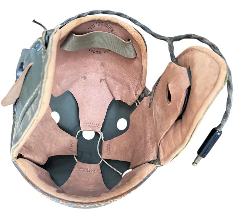 U.S. Tank i.e. Crash Helmet Complete With Earphones And Goggles - Nice Used Condition — image 8