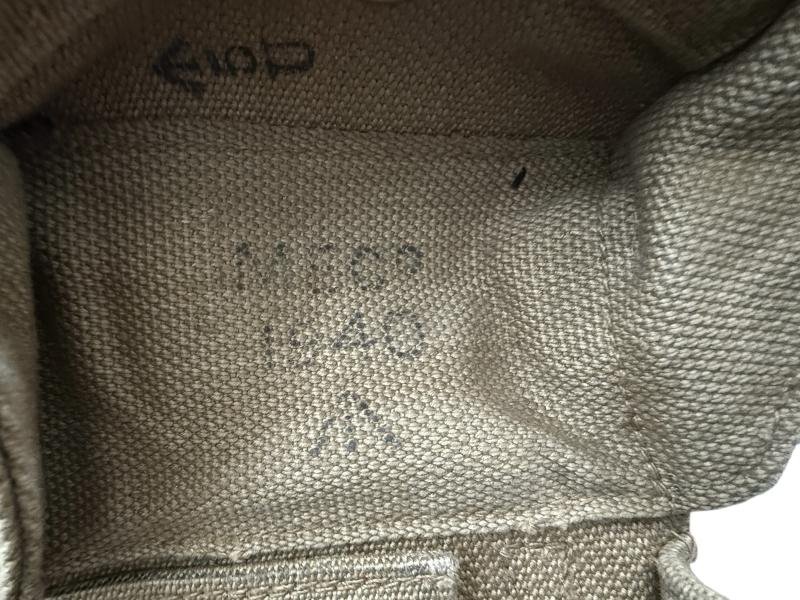 1937 Pattern Webbing Bren Gun Pouches MeCo 1940 - Nice Used Condition — image 6