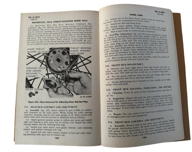 Harley-Davidson Technical Manual For Model WLA TM 9-1879 - Nice Used Condition — image 7