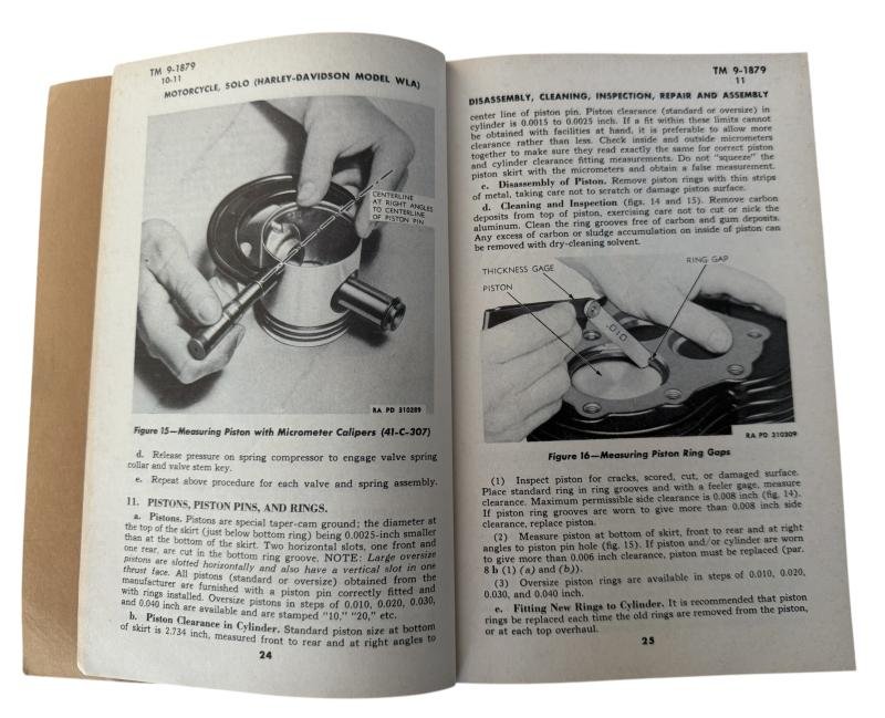 Harley-Davidson Technical Manual For Model WLA TM 9-1879 - Nice Used Condition — image 9