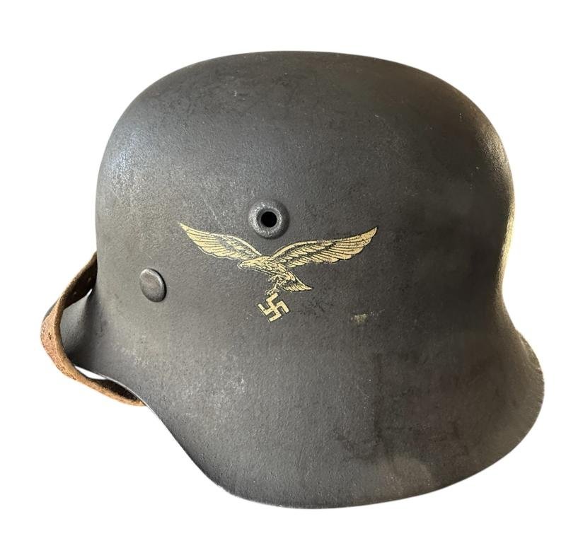 WH (Luftwaffe) Single Decal M42 Combat Helmet - Nice Used Condition — image 14