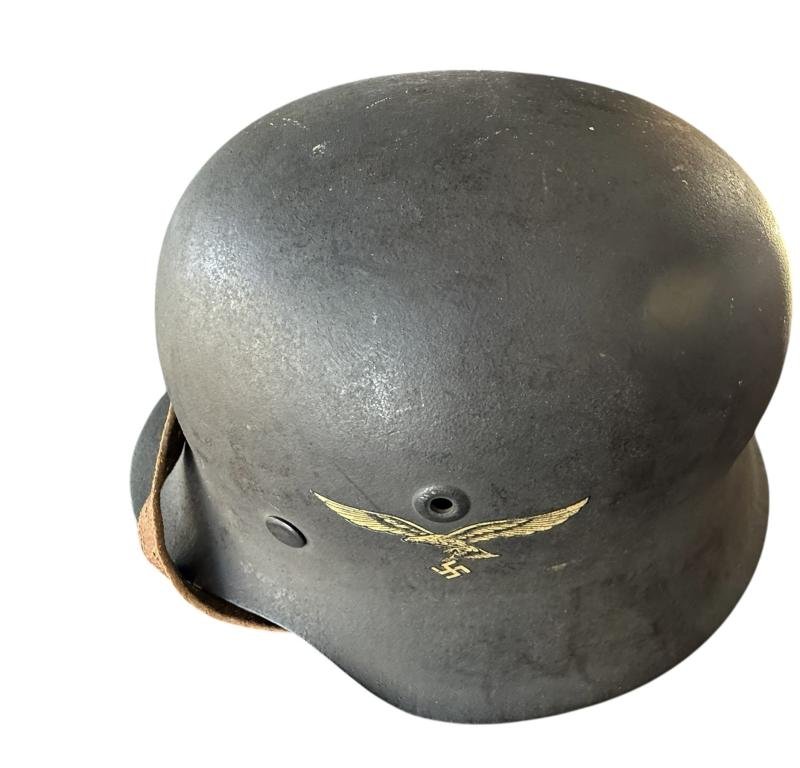 WH (Luftwaffe) Single Decal M42 Combat Helmet - Nice Used Condition — image 3