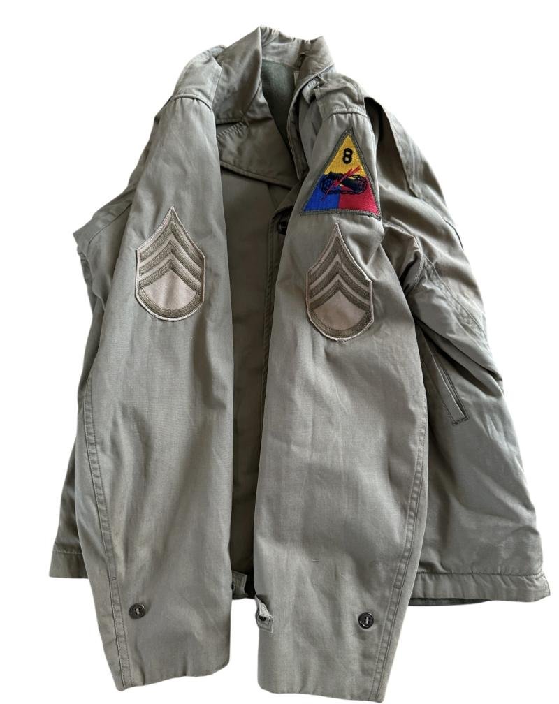 U.S. M1941 Field Jacket Mounted To 8th Armored Staff Sergeant - Near Mint Condition — image 4