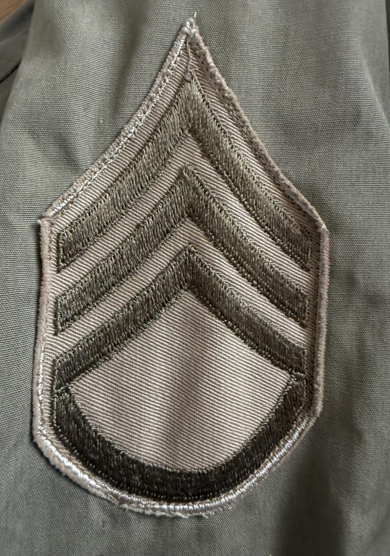 U.S. M1941 Field Jacket Mounted To 8th Armored Staff Sergeant - Near Mint Condition — image 6