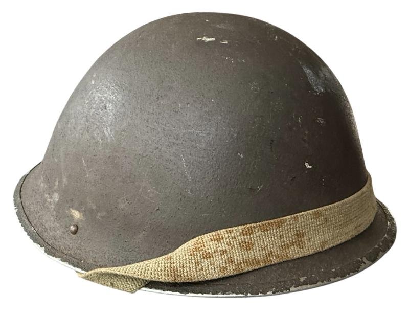 Rare British MK IV 'Turtle' Combat Helmet 1945 - Nice Used Condition — image 4