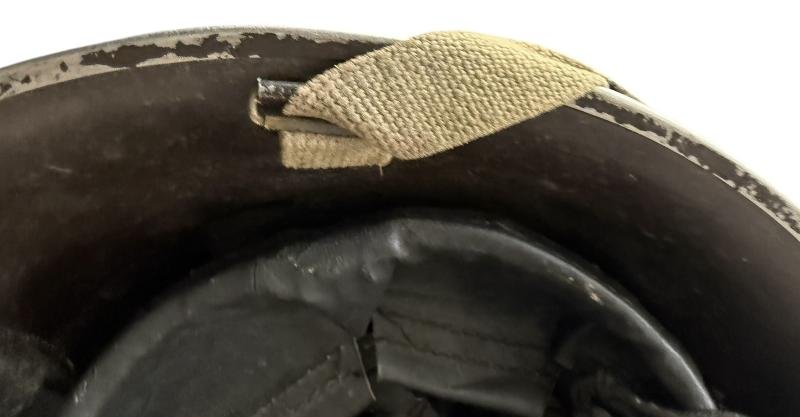 Rare British MK IV 'Turtle' Combat Helmet 1945 - Nice Used Condition — image 8