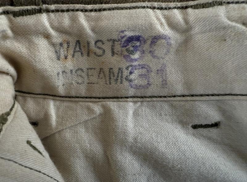 U.S. Air Force Flanel Shirt Taylored To IKE Pattern & Wool Trousers - Nice Used Condition — image 13