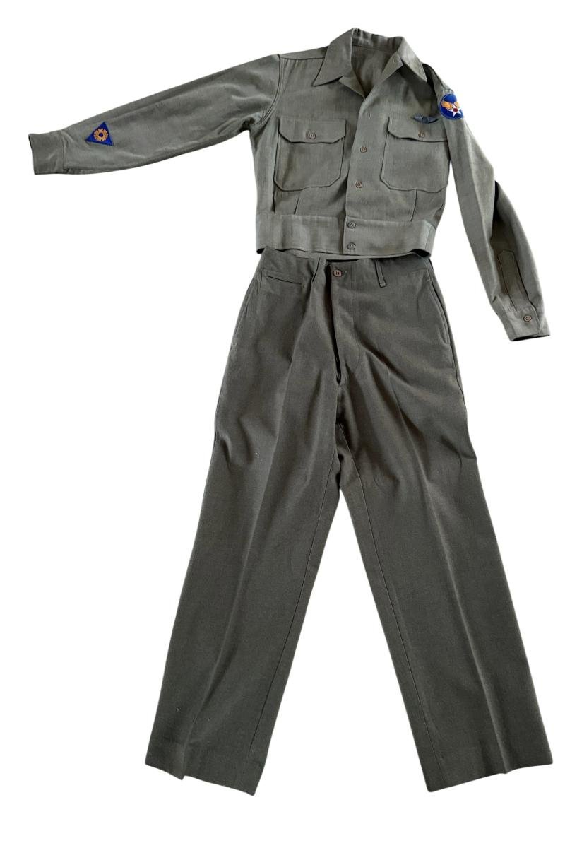 U.S. Air Force Flanel Shirt Taylored To IKE Pattern & Wool Trousers - Nice Used Condition — image 2