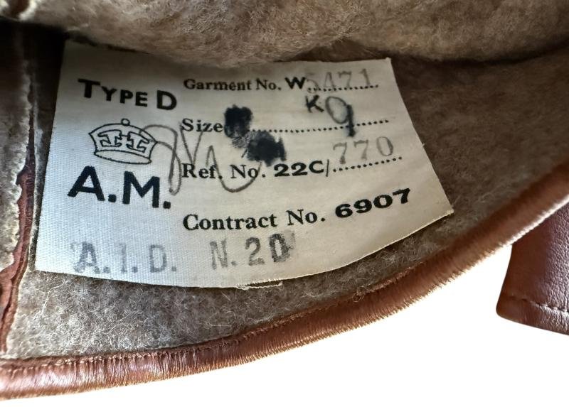 British Royal Air Force / GliderPilot Type D Gauntlets - Nice Used Condition — image 9