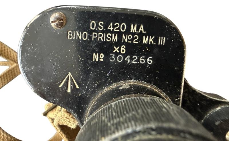 British 1937 Pattern Binocular Case 1941 & Binoculars 1943 - Nice Used Condition — image 6