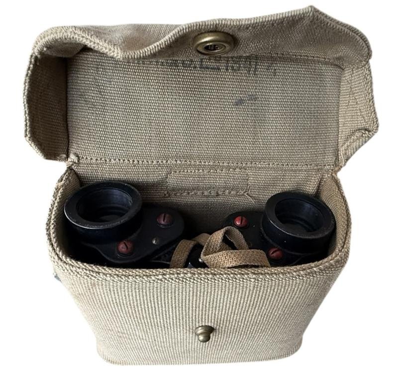 British 1937 Pattern Binocular Case 1941 & Binoculars 1943 - Nice Used Condition — image 7