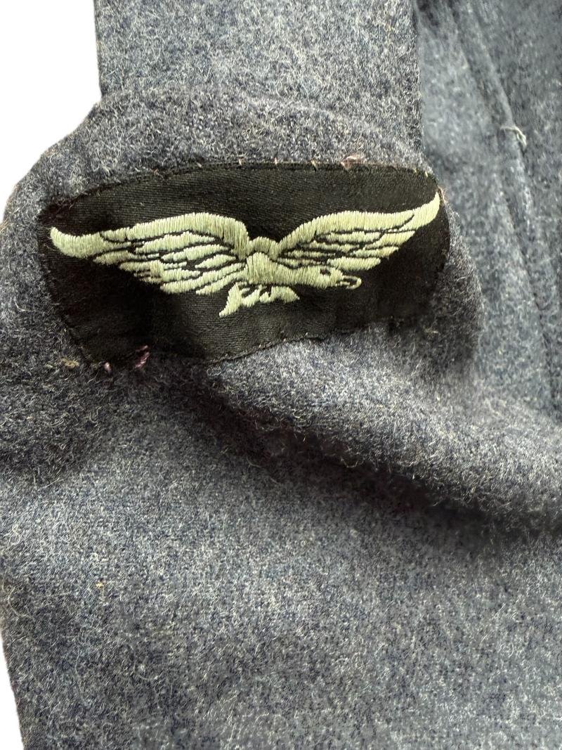 British Royal Air Force Battle Dress Blouse & Trousers 1944 - Nice Used Condition — image 10