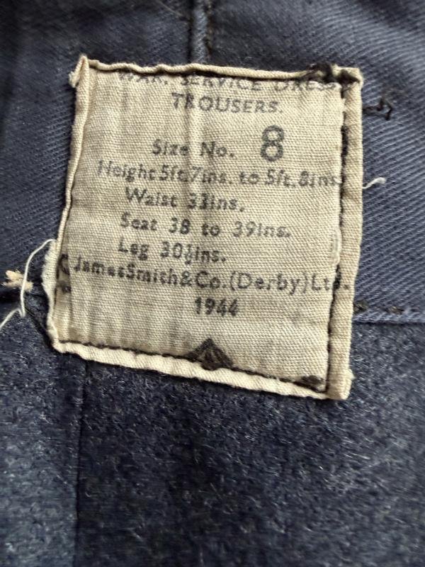 British Royal Air Force Battle Dress Blouse & Trousers 1944 - Nice Used Condition — image 18