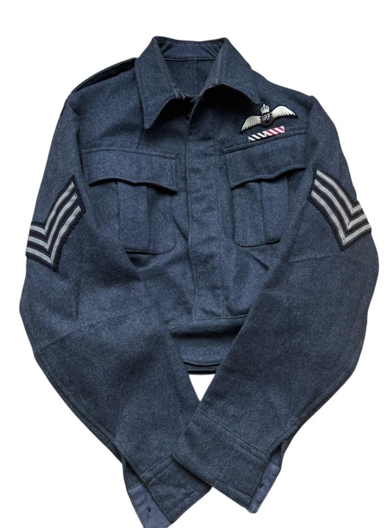 British Royal Air Force Battle Dress Blouse & Trousers 1944 - Nice Used Condition — image 3