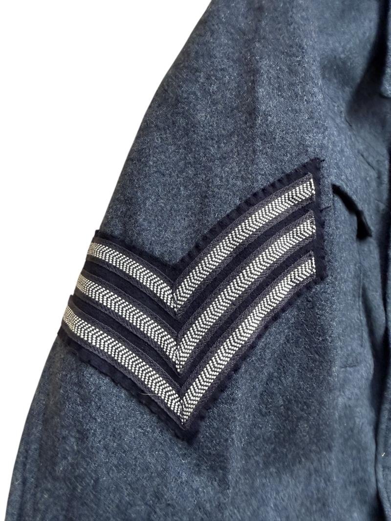 British Royal Air Force Battle Dress Blouse & Trousers 1944 - Nice Used Condition — image 6