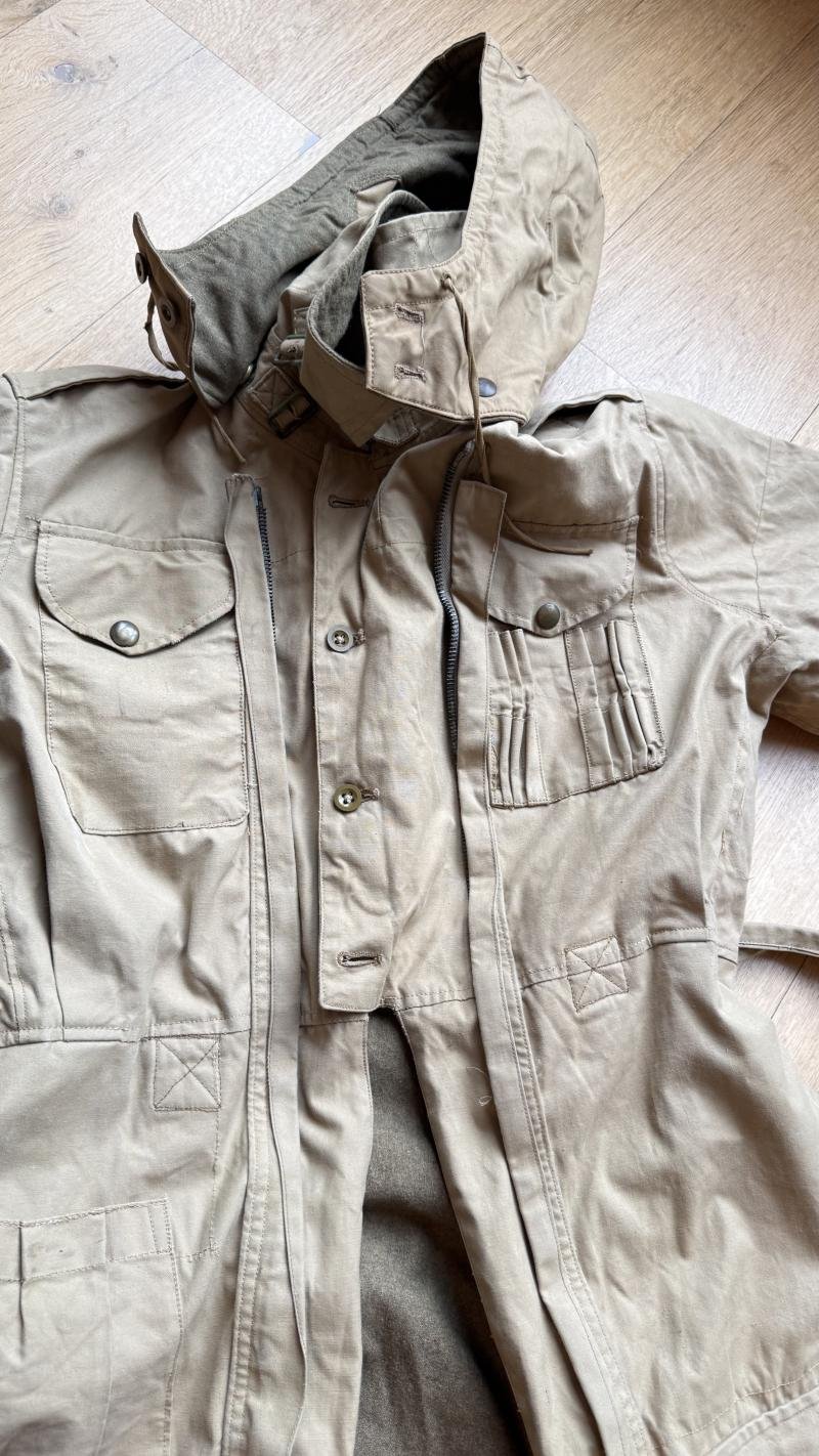 British Tank Crew Overall & Hood Sized 4 Dated 1945 - Mint Condition — image 10